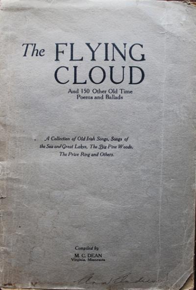 Flying Cloud songster - front cover