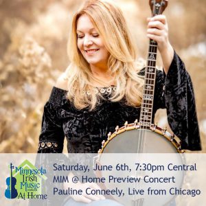 Pauline Conneely, banjo. Minnesota Irish Music Weekend