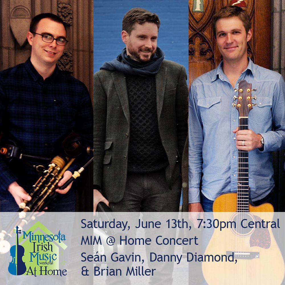 Master artists Sean Gavin, Danny Diamond, and Brian Miller. Minnesota Irish Music Weekend
