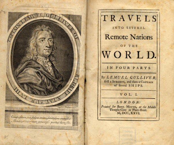 First edition of Gulliver's Travels.